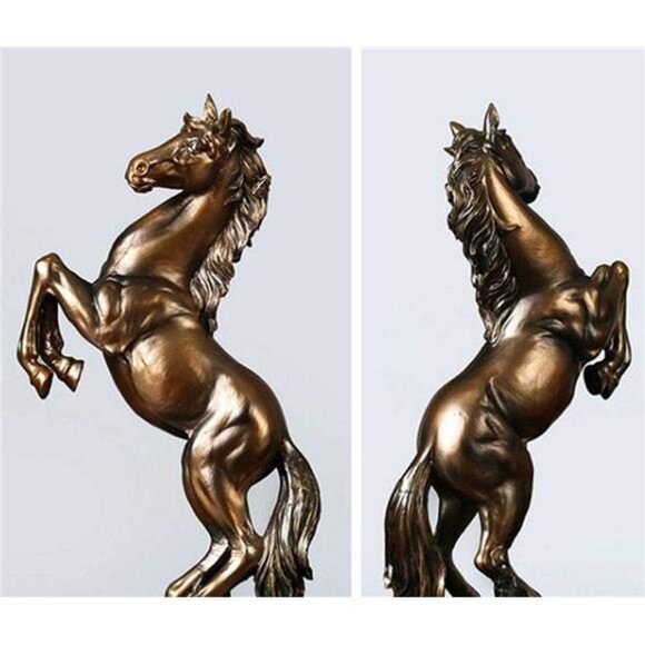 Standing Horse Resin Statue for Home Decor Animal Ornament Sculpture - Picture 4 of 8